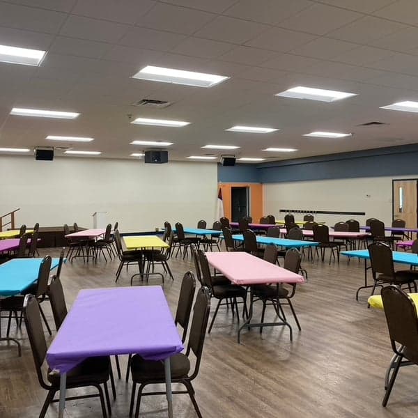 BCS Elementary Auditorium.
Martin Audio CDD10, Danley THMini