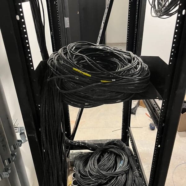 Cables ready for devices...